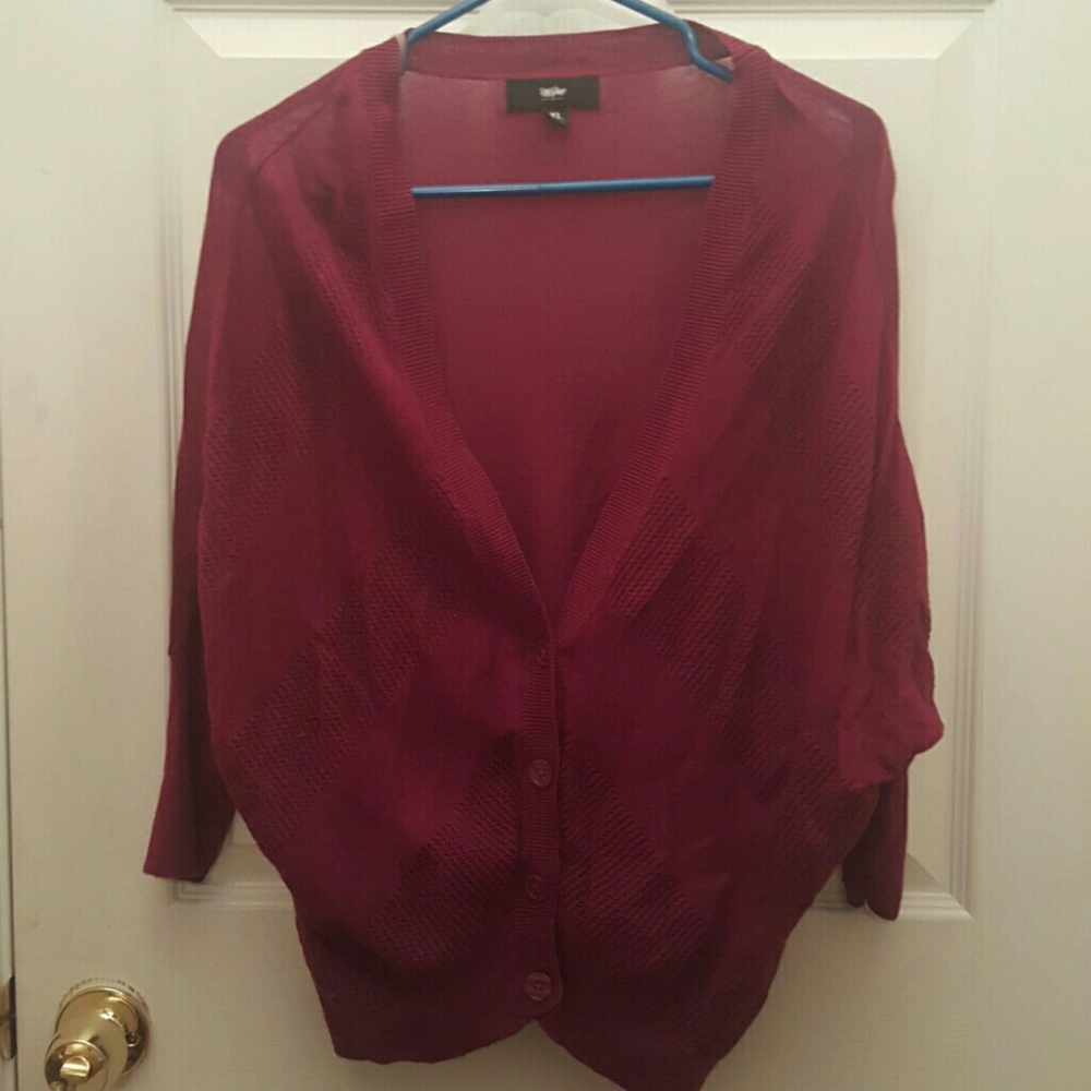 Dark purple cardigan
